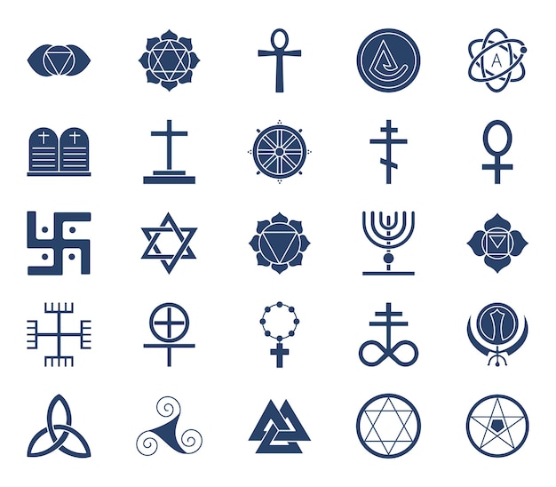 Symbolsatz für Kultursymbole