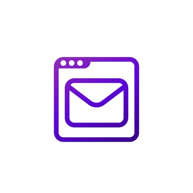 Symbolvektor für e-mail-webdienst