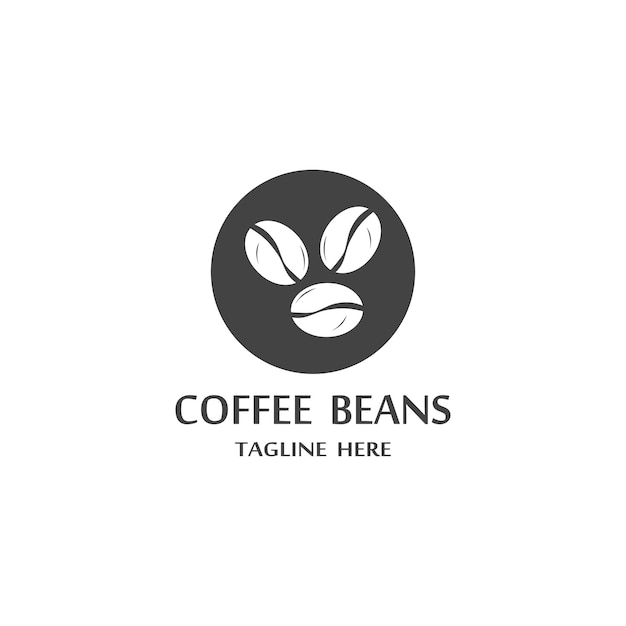 Symbolvektor für kaffeebohnen