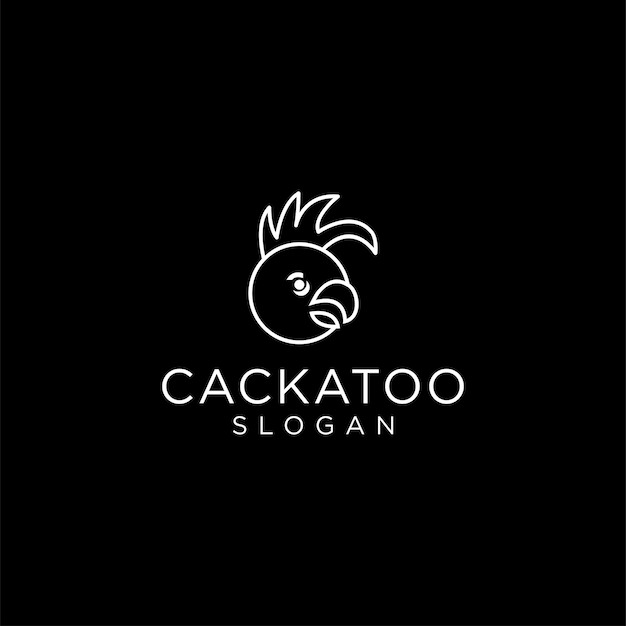 Symbolvorlage für das Design des Kakadu-Logos