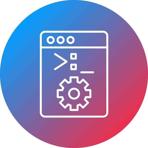 Systemkonsolen-ikonen-vektorbild kann für no code verwendet werden
