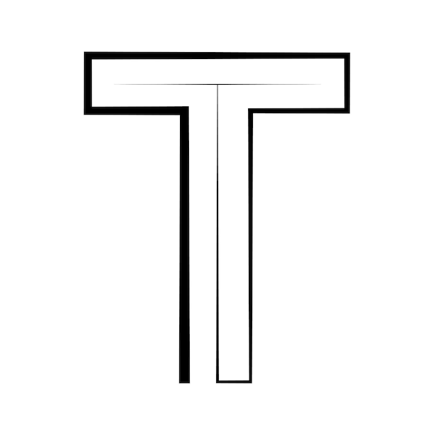 T logo studio buchstabe t design-symbol logotype technologie schriftart