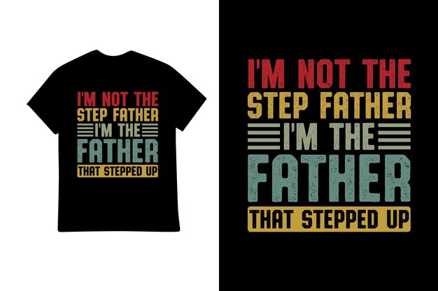T-Shirt-Design für den Vatertag Typografie Illustration