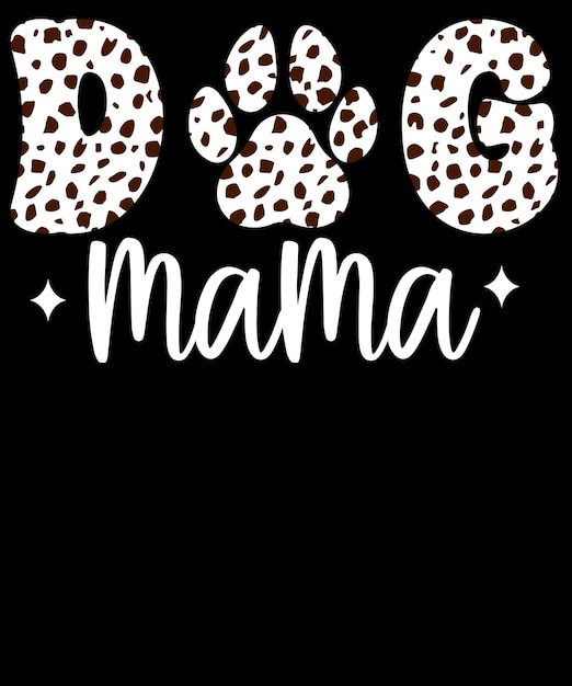 T-shirt-design für hunde-mama