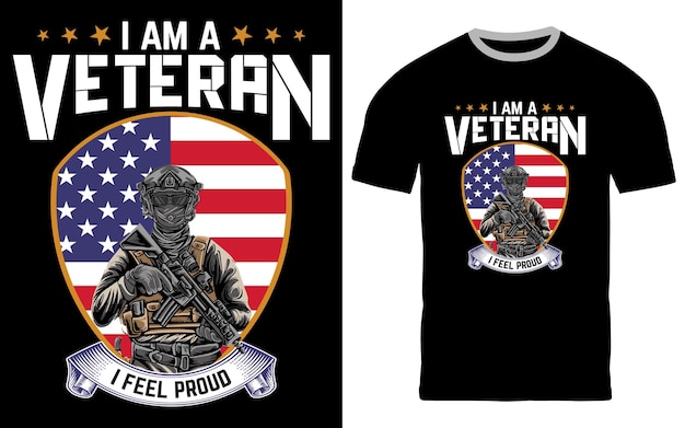 T-Shirt-Design für Veteranen der USA