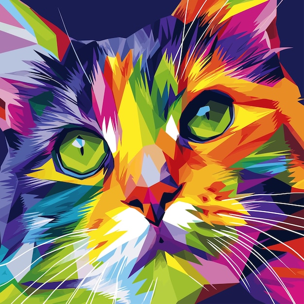 Vektor t-shirt-design mit katzen-print