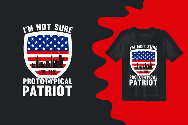 T-shirt-design zum tag der patrioten