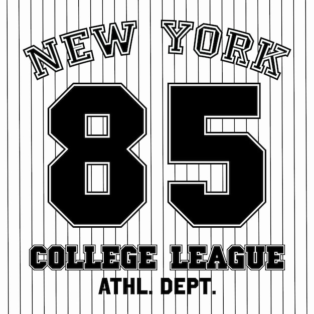 T-Shirt-Grafikdesigns New Yorker Sportbekleidungs-Typografie-Embleme