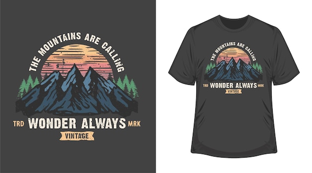 Vektor t-shirt grafische illustration buntes druckplakatdesign abenteuer im freien camping jagd fischen