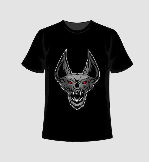 T-shirt mockup fledermaus charakterdesign