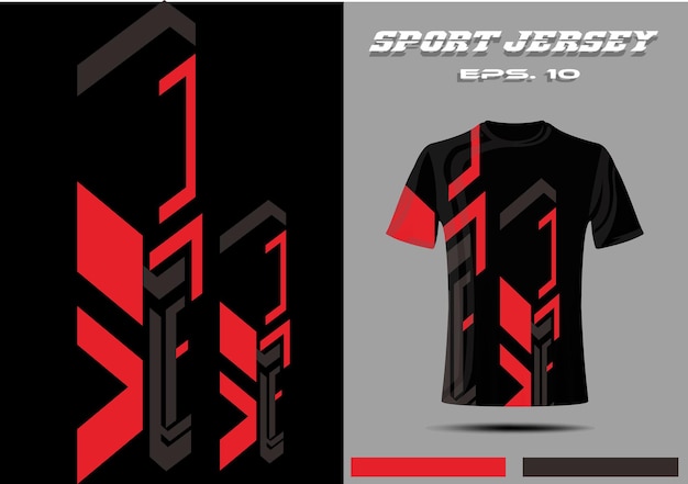 T-shirt-mockup-vorlage jersey-rennsport-gaming-design