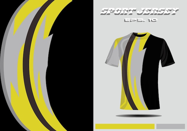 T-shirt-mockup-vorlage jersey-rennsport-gaming-design