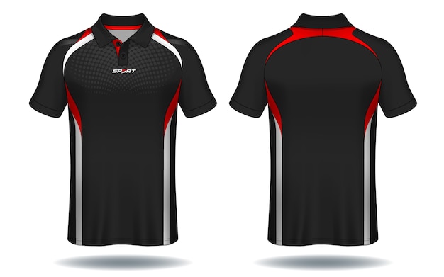 T-Shirt Polo-Design, Sport-Jersey-Vorlage.