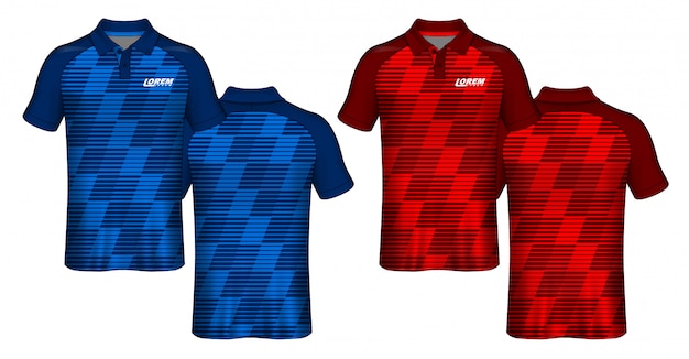 T-shirt polo-design, sport-jersey-vorlage.