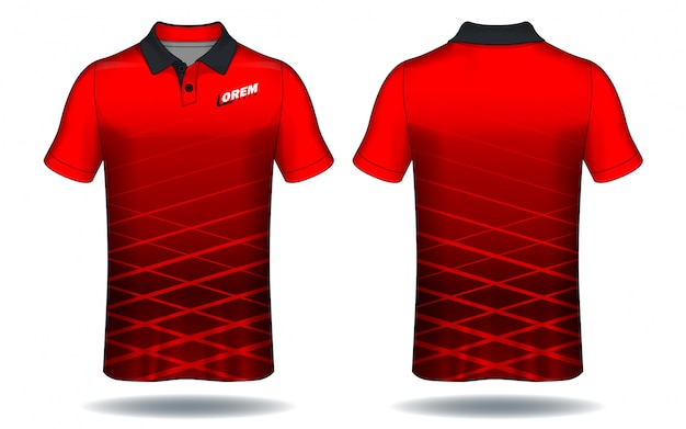 T-shirt polo-design, sport-jersey-vorlage.