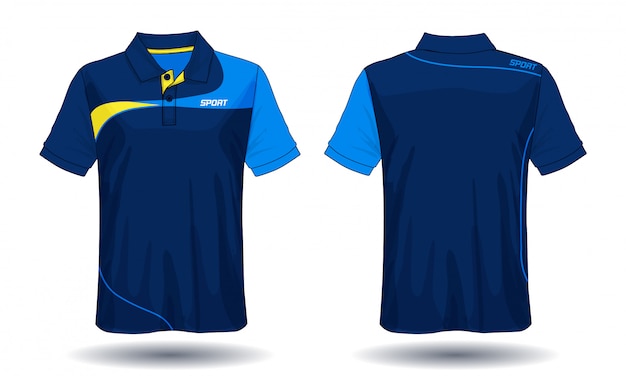 T-shirt polo design, sport trikot vorlage.