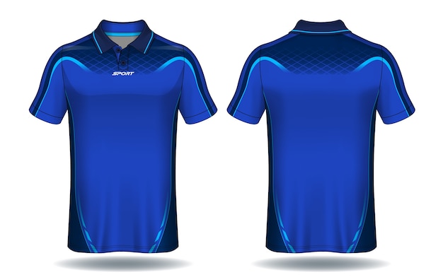 Vektor t-shirt polo design, sport trikot vorlage.