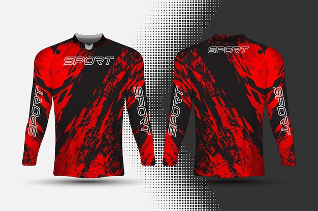 Vektor t-shirt sport-renntrikot mit abstraktem hintergrunddesign