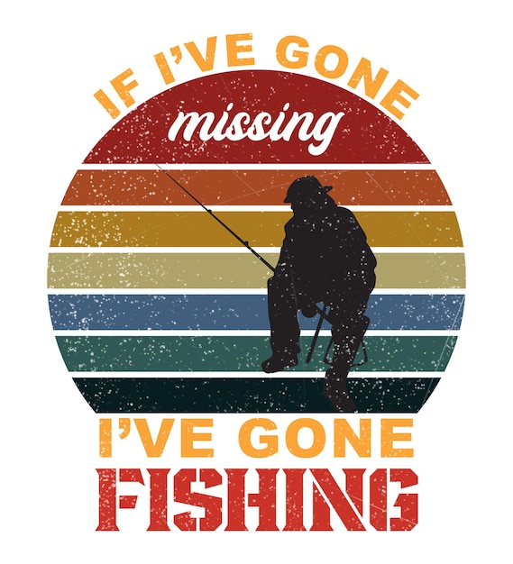 Vektor t-shirt zum angeln