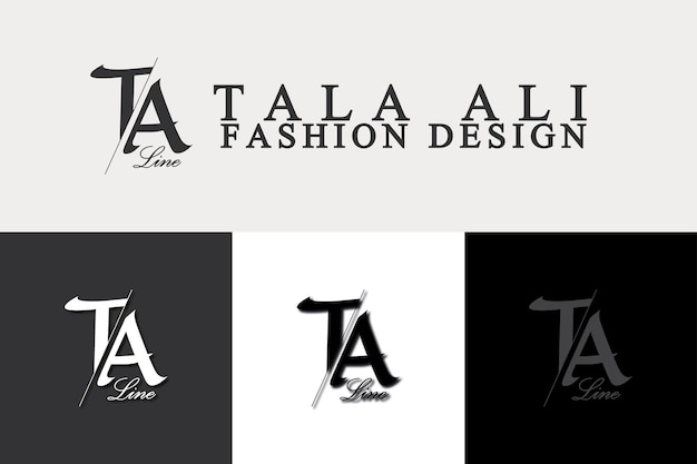 TA Fashion Line Design Logo Tala Ali Marke TA