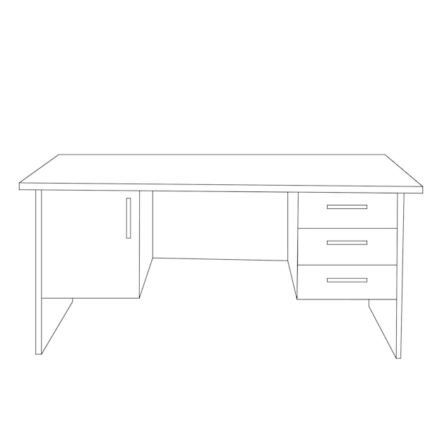 Tabellenvektordesign für hausdekoration 3d-illustration von wohnmöbeln