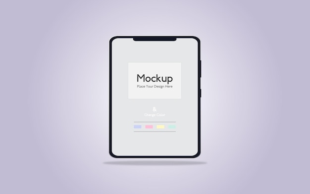 Tablet-Mockup-Design im Vollbildmodus