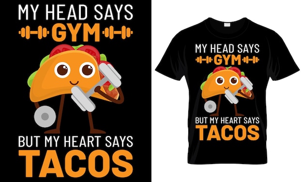 Vektor taco-liebhaber-t-shirt design lustige mexikanische fast-food-taco-t-shirt-druckvorlage