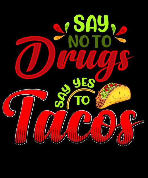 Vektor tacos-t-shirt-design und happy thanksgiving