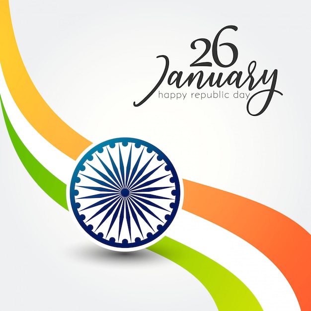 Tag der indischen republik am 26. januar