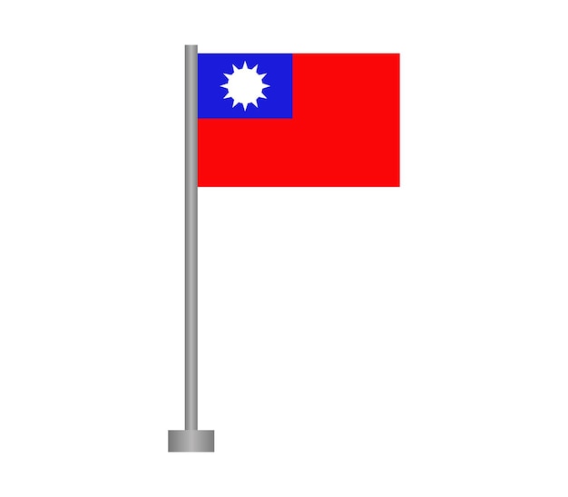 Vektor taiwan-flagge