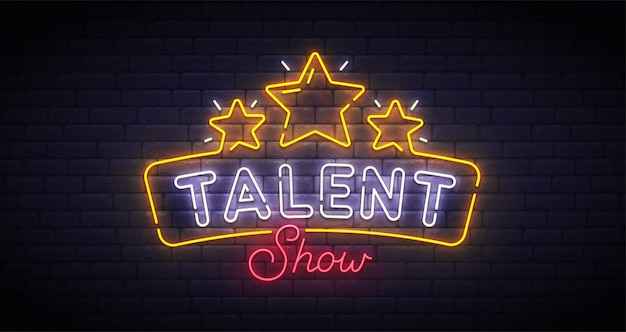 Talent show leuchtreklame