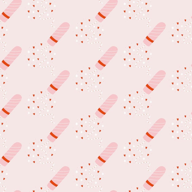 Tampons für menstruationsprodukte mustern