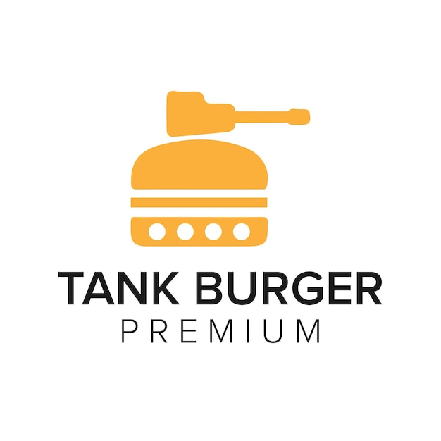 Tank Burger Logo Symbol Vektor Vorlage