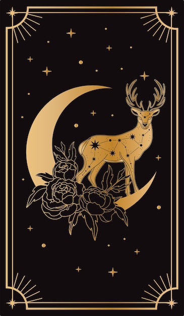 Tarotkarten Mystische Poster metaphorische Karten Vektorgrafiken
