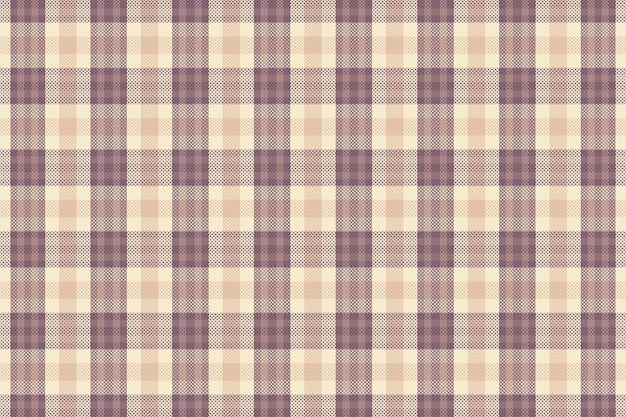 Vektor tartan-karomuster mit textur und kaffeefarbe