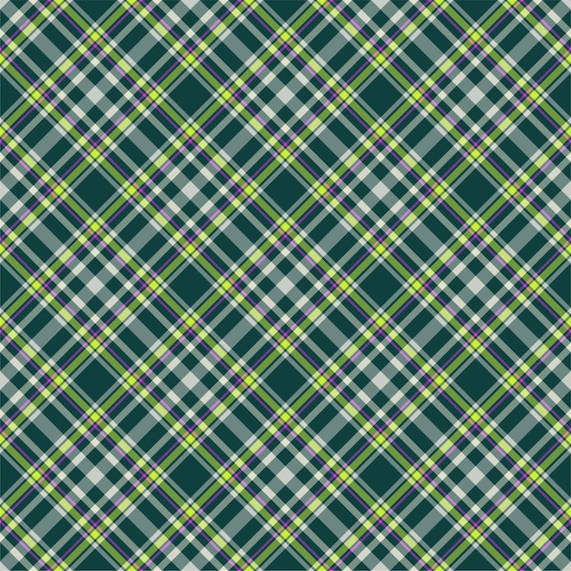 Tartan nahtloses muster. retro stoff. vintage geometrische textur. diagonaldrucktextil