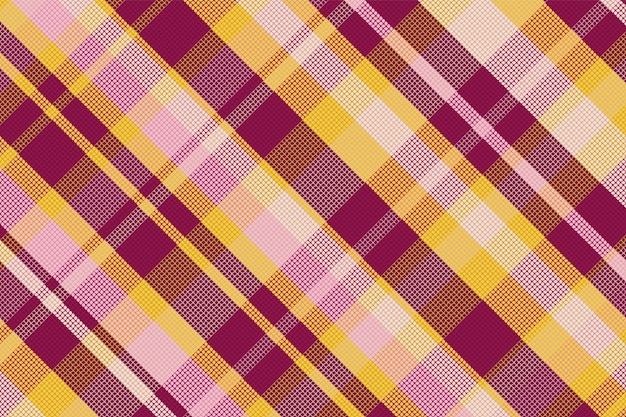 Tartan-Plaid-Muster mit Textur und Retro-Farbe Vektor-Illustration