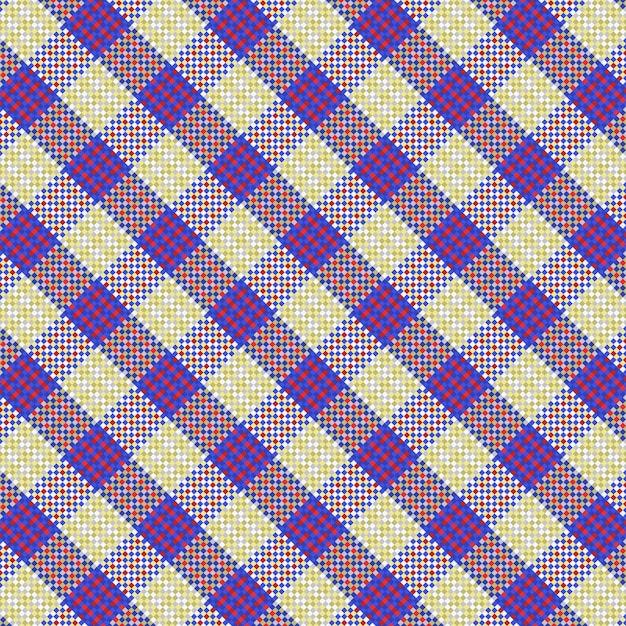 Tartan-plaidmuster mit textur und sommerfarbe