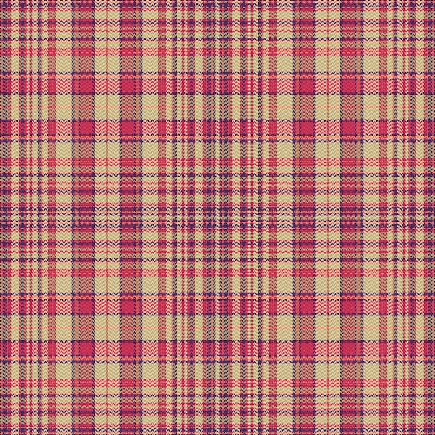 Tartan-Plaidmuster mit Textur und warmer Farbe