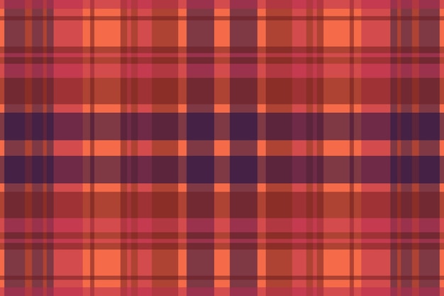 Tartan-Plaidmuster mit Textur und warmer Farbe