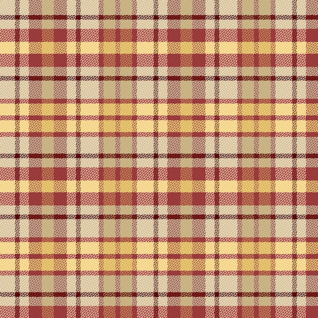 Tartan-plaidmuster mit textur und warmer farbe