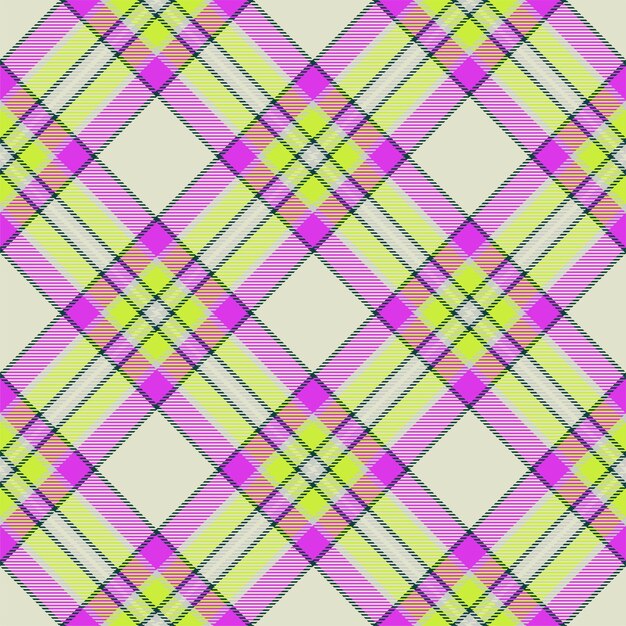 Vektor tartan schottland nahtloser karierter mustervektor retro-hintergrundstoff vintage check-farbquadrat geometrische textur für textildruck-geschenkkarten-tapetendesign