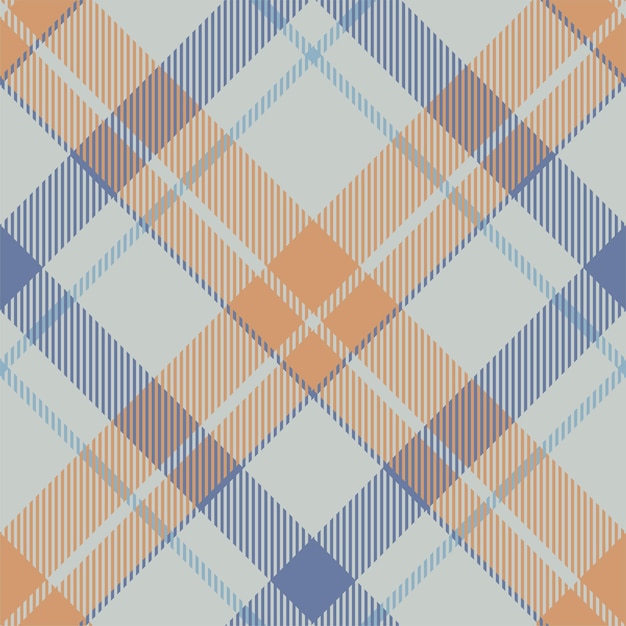 Tartan schottland nahtloser karierter mustervektor retro-hintergrundstoff vintage-check-farbquadrat geometrische textur