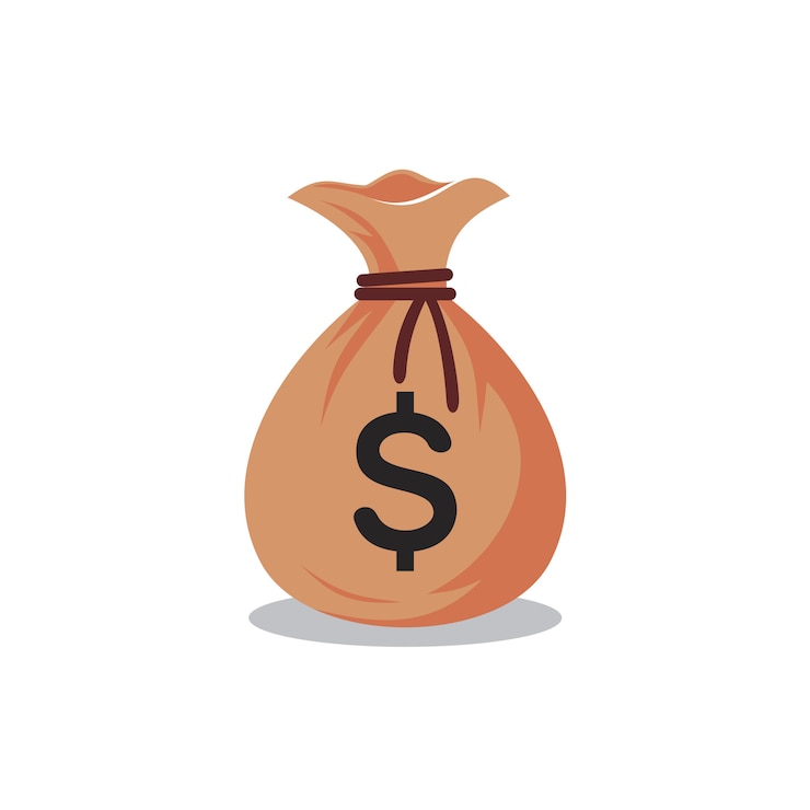 Tasche des Geldes Logo Template, Sack Geld Vector Illustration