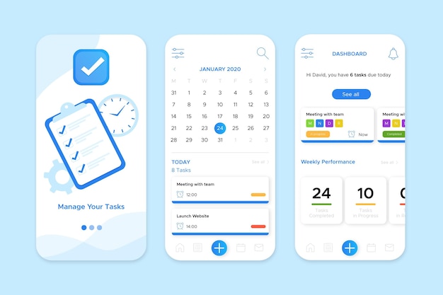 Task-Management-App-Oberfläche