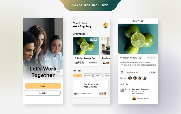 Task-Management-UI-Design-Vorlagenvektor