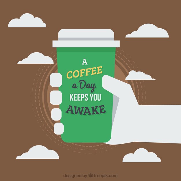 Tasse Kaffee zum Mitnehmen