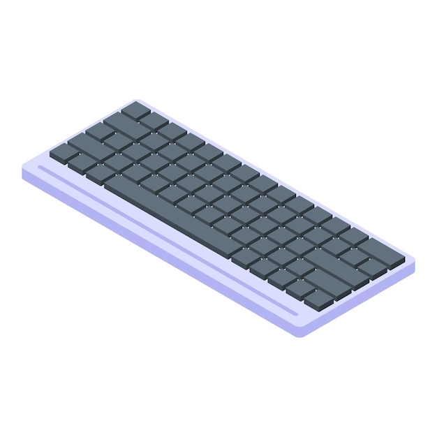 Tastatursymbol Isometrisches Tastaturvektorsymbol für Webdesign isoliert auf weißem Hintergrund