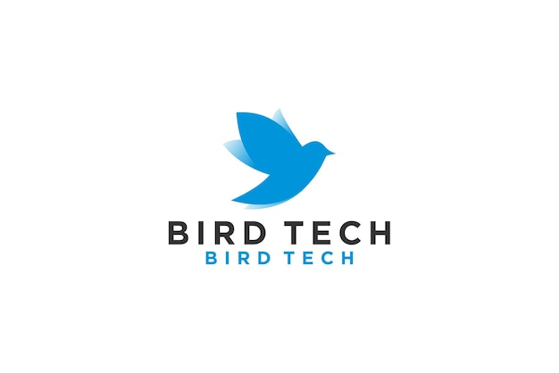 Taube vogel silhouette logo design minimalistische flache ikone tierfliege freiheitssymbol
