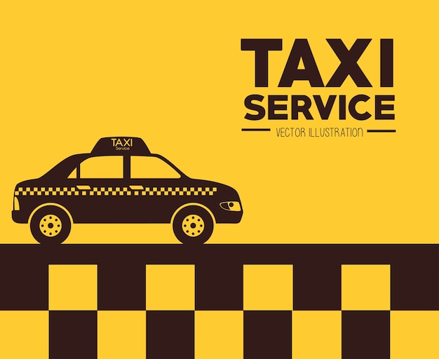 Taxi-design, vektor-illustration.